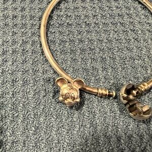 Vintage Pandora x Disney Mickey Mouse silver charm